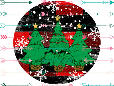 Buffalo Plaid Christmas Trees buffalo christmas dtf dtg plaid png screen print sublimation tree