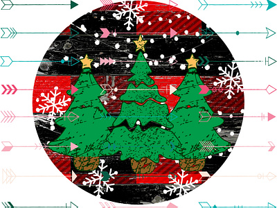 Buffalo Plaid Christmas Trees buffalo christmas dtf dtg plaid png screen print sublimation tree