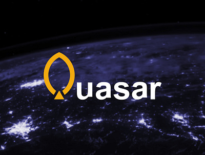 Quasar logo brandidentity branding dailylogochallenge design graphic design illustration illustrator logo logodesigns mockups photoshop typography vector