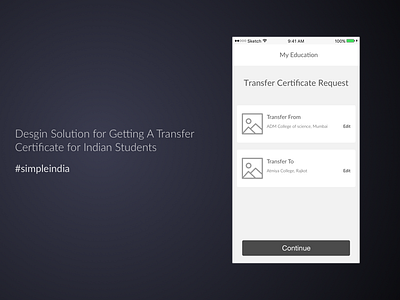 Design Solution to Get a Transfer Certificate