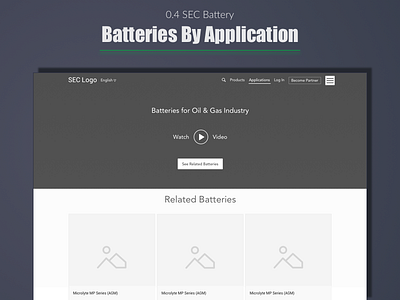 SEC Battery - Batteries by Application