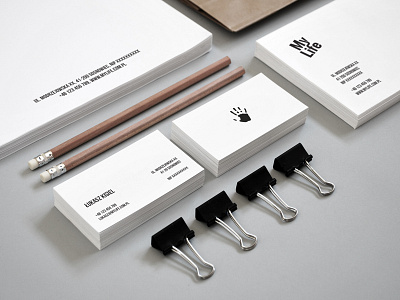 My Life × Stationery behance clothing company corporate identity my life stationery