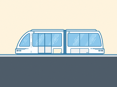 Tram illustration illustrator train vector