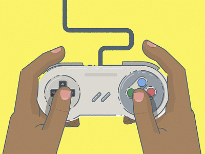 Fun and Games controller game gaming hand illustration nintendo pew pew