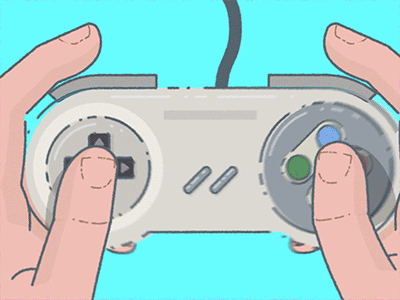 Fun and Games animation animated gif animation battle controller game gaming hand illustration nintendo pew pew