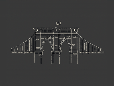Brooklyn Bridge brooklyn bridge illustration stroke