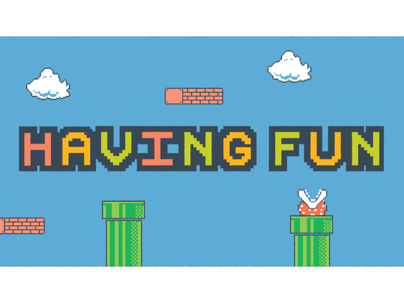 It's Friday! Have some fun people. 8-bit after effects animated gif animation do do do games illustration mario nintendo pixel