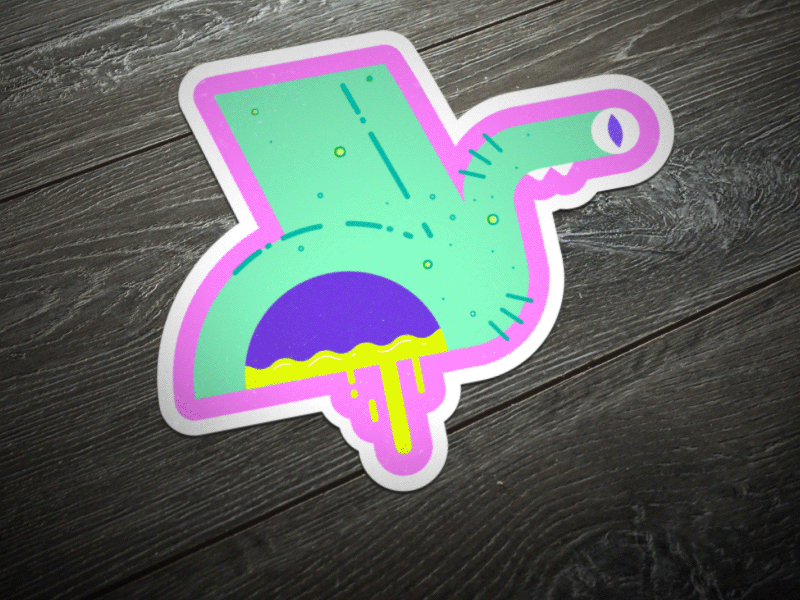 It's Alive! after effects alien animated gif drip illustration nose sticker mule stickers