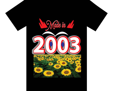 2003 T-SHIRT background remove branding design graphic design graphics t shirt designer illustration logo typography ui vector