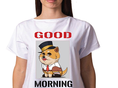 Good morning background remove branding customet shirt design graphic design graphics t shirt designer illustration logo t shirt design typography ui vector