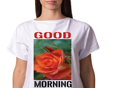 GOOD MORNING background remove branding custom t shirt design graphic design graphics t shirt graphics t shirt designer illustration logo motion graphics typography ui vector