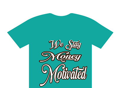 Money motivated t-shirt background remove branding design graphic design graphics t shirt designer illustration logo money motivated t shirt typography ui vector