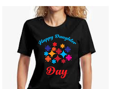 Happy daughter day background remove branding design graphic design graphics t shirt designer illustration logo typography ui vector