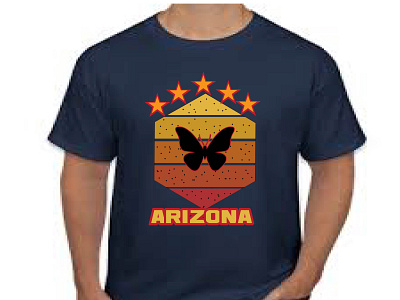 ARIZONA T-SHIRT background remove branding design graphic design graphics t shirt designer illustration logo typography ui vector