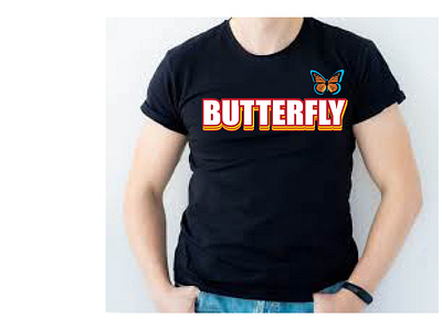BUTTERFLY T-SHIRT background remove branding design graphic design graphics t shirt designer illustration logo typography ui vector