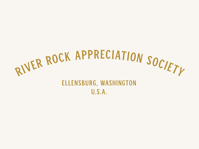 River Rock Appreciation Society Logo branding design logo logo design typogaphy