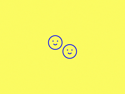 Studio Kologlu blue branding design duo happy happy face happy faces identity logo logo design neon pair smiley faces studio turkish typogaphy yellow