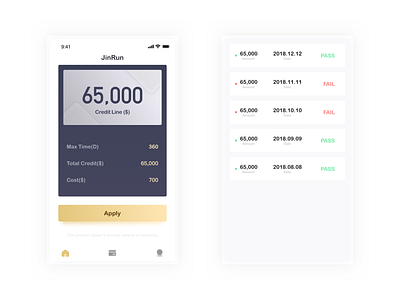 Loan APP app design ui ux web