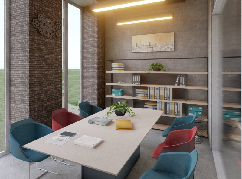 Office Interior by Michelle Aliba on Dribbble