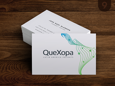 Business Cards - QueXopa big data branding business cards data design illustration latam latin america logo typography