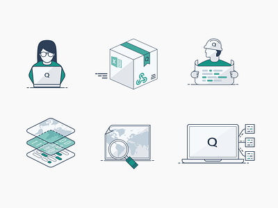 QueXopa Website Data Icons big data brand design branding data icon icon design icon set iconography icons icons set illustration