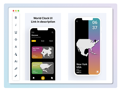 World Clock UI