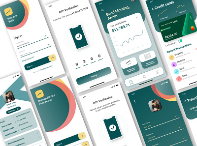 Finance Info mobile application app branding design finance app infographics mobile app ui ui design ui ux ux