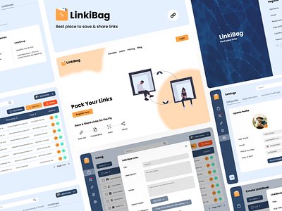 LinkiBag - Minimalistic Website UIUX Design