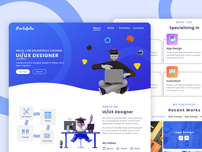 Web Resume app branding design graphic design illustration logo typography ui ux vector