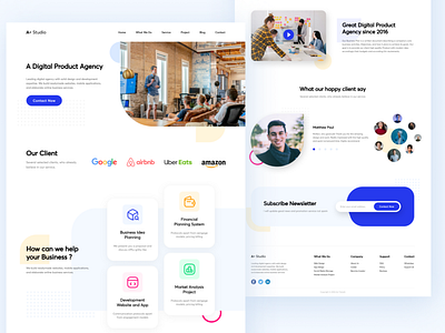 Studio Design Landing Page