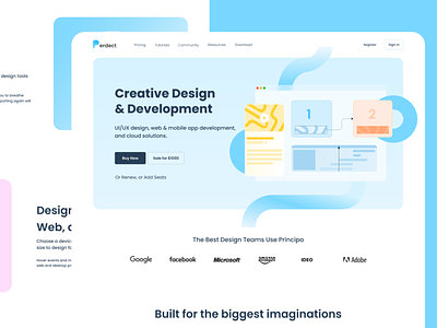 Landing Page Interaction and illustration Design app branding design graphic design illustration logo typography ui ux vector