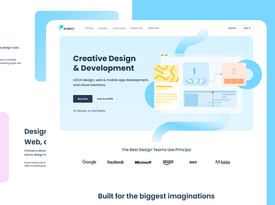 Landing Page Interaction and illustration Design app branding design graphic design illustration logo typography ui ux vector