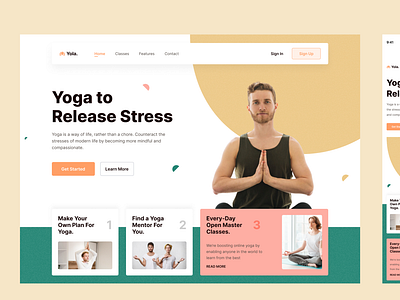 Yola Yoga Landing Page