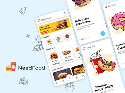 Food Delivery - Need Food App UI 3d app branding design graphic design illustration logo motion graphics typography ui ux vector