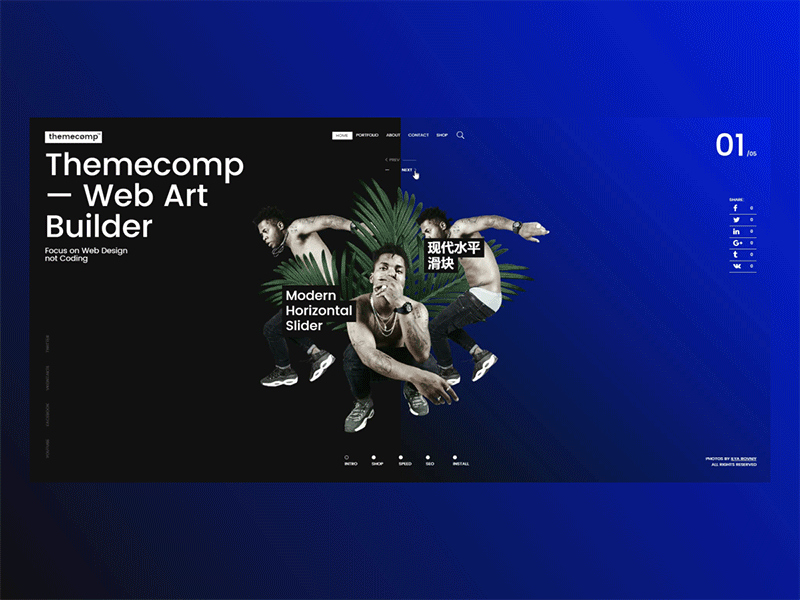 Themecomp — Web Art Builder builder constructor css design site sneakers themecomp ui ux web webdesign website