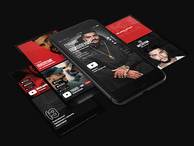 Timati — Official Website Concept black design layout lux premium presentation red timati ui web website