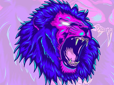 Angry lion angry art gaming graphic design illustration lion tshirt vector