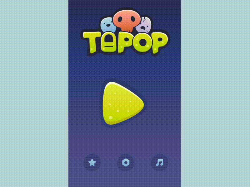 Tapop Game alien animation illustration logo mobile game ui pop tap vector