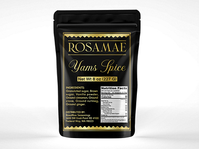 Yams Spice Label design