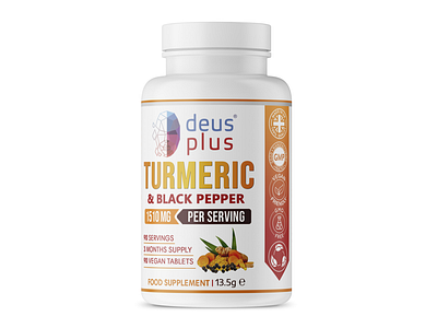 Turmeric Gummies label design