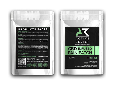 CBD infused Patch packaging