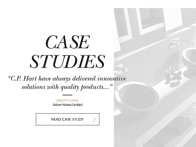 C.P. Hart Case Studies bathroom ecommerce luxury premium tiles ui