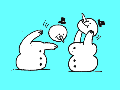 Fight like a snowman doodle fight sketchbook snowman vibrant winter