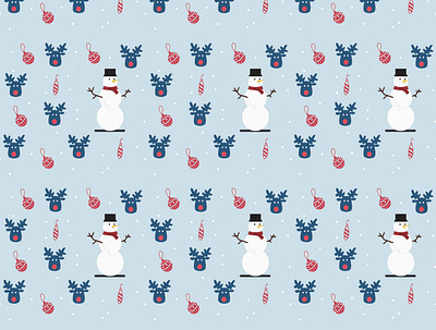 Snowman Christmas Pattern
