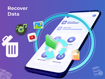Data Recovery App Illustration