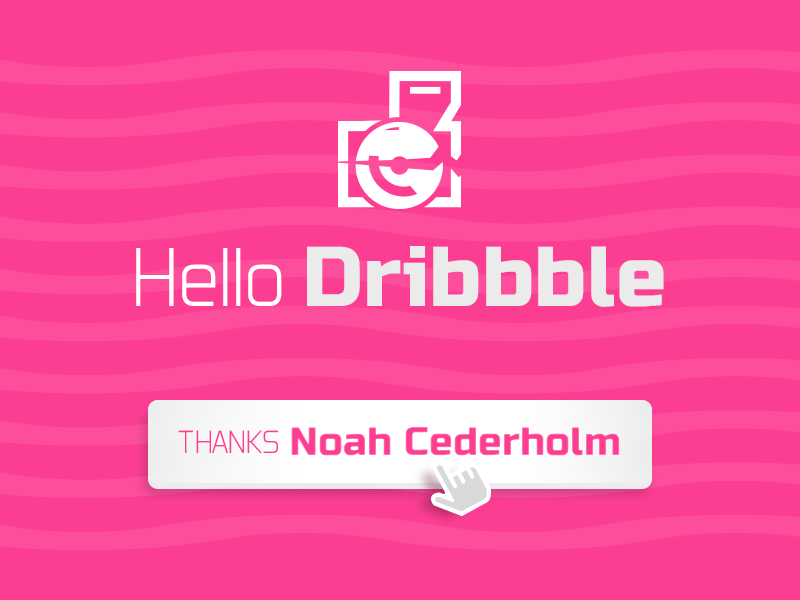 Hello Dribbble dribbble first hello shot welcome