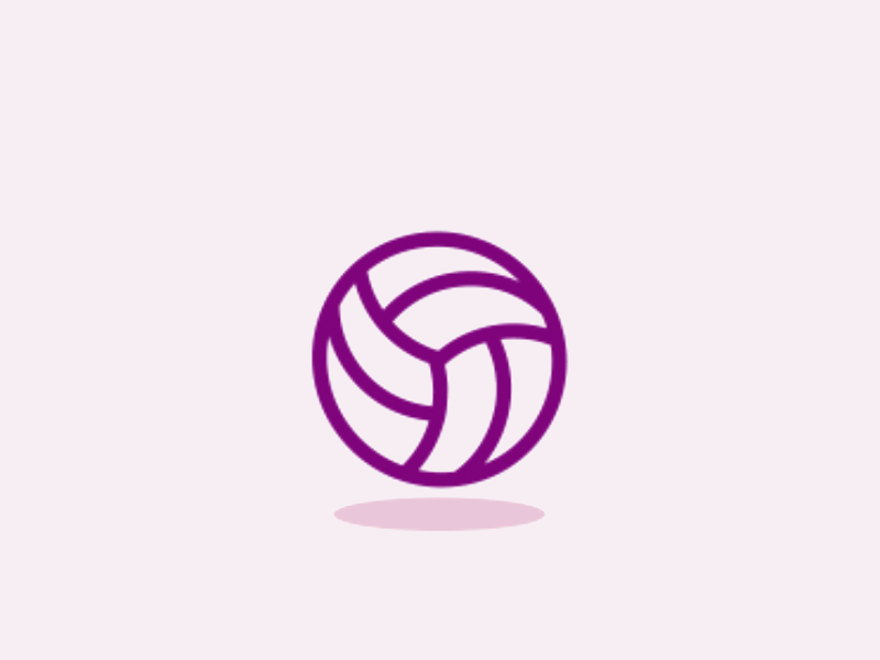 Animated Icon animation app ball flat icon illustration logo sport sports branding vector volley