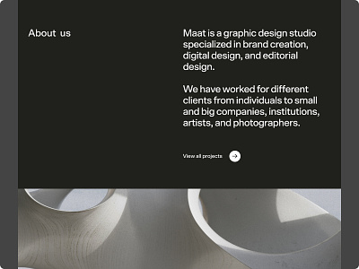 Maat Studio design design studio graphic design typography ui