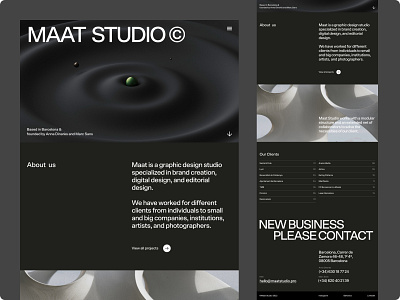 Maat Studio design design studio graphic design typography ui