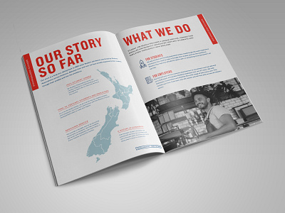 Student Job Search Annual Report annual report brochure design graphic design new zealand print report